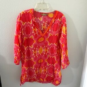 Rock Flower Paper Swim Coverup - Small